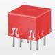 LED dioda 10x10mm červená rudá 625nm rozptylná 120° 10mcd, 4-čipová (8 vývodů), L875/4IDT