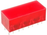 LED dioda 10x22mm červená rudá 625nm rozptylná 120° 10mcd, 8-čipová (16 vývodů), L895/8IDT