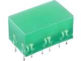 LED dioda 10x22mm zelená 565nm rozptylná 120° 10mcd, 8-čipová (16 vývodů), L895/8GDT