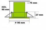 LED žárovka RGB12V DC/12W podhledové svítidlo 