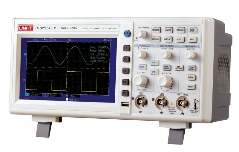 Osciloskop digitální dvoukanálový UNI-T UTD2052CEX LCD 7" 50MHz