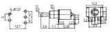 Přepínač páčkový 2pol./3pin ON-ON plošný spoj