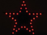 Stavebnice blikající hvězda s 35 LED diodami, napájení 9-12Vss