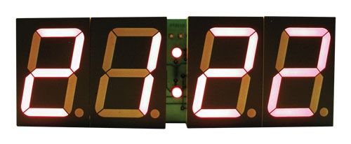 Stavebnice PT011B CMOS digitální hodiny s volitelnými LED displeji - 45mm RED displej