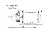 BNC konektor zásuvka na panel 50ohm s maticí