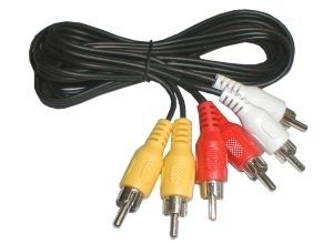 Kabel 3 x CINCH - 3 x CINCH konektor 1,5m, audio video 