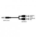 Kabel Jack 3,5 stereo - 2 x CINCH konektor 10m