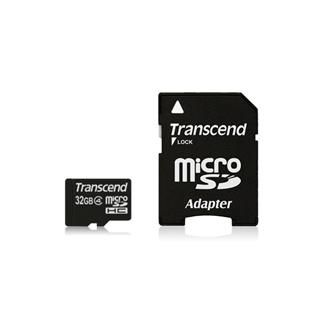Paměťová karta 32GB TRANSCEND class4 microSDHC+adaptér na SD