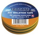 Izolační páska PVC 15mm/10m zelenožlutá