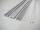 AL-hliníková lišta-profil N8 stříbrný nástěnný 19x8mm pro LED pásek + kryt plexi k montáži přisazením délka 2m - 