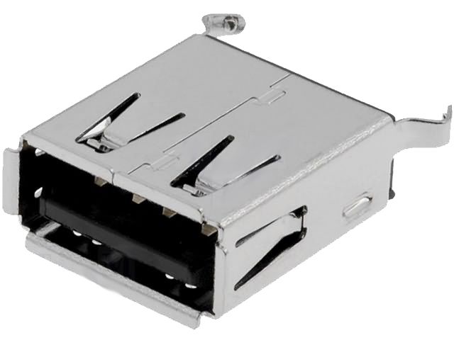 USB konektor A zásuvka do plošného spoje přímá, verze 2.0, PC, náhradní 
