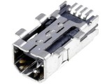 USB konektor MINI zásuvka B 4-pin SMD 90° do DPS