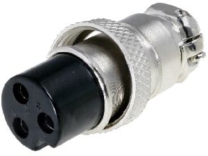 XLR 3ZK-ŠR Mikrofonní konektor-zásuvka na kabel 3-piny šroubovací aretace