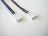 Propojovací kabel s konektory 4pin pro LED pás RGB délka 30cm