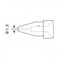 Hrot N5-3/ZD552 pr.1.3mm pro pájecí a odpájecí stanici ZD-552 (ZD-917)