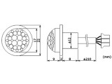 Pohybové čidlo senzor infra detektor PIR 12V NANO 360° modul, dosah až 6m, doba svícení 5s až 8 minut.