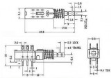 Přepínač tlačítkový IZOSTAT ON-ON 2pol.50V/0,5A ISOSTAT s aretací