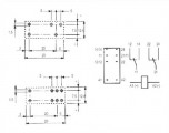 RELÉ F4052-12, 2 x přepínací kontakt 8A,12V DC