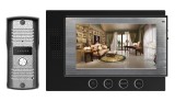 Domácí dveřní videotelefon kabelový HF-2012, černý (7" LCD) obrazovka, vizuální kontrola návštěvníka, ovládání dveřního zámku, hands free komunikace, 10 vyzváněcích melodií 