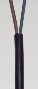 Kabel CGSG 2Xx1,5mm2 (D) ohebný H05RR-F 2x1mm černá