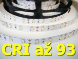 LED pásek vnitřní samolepící CRI 300(věrnost podání barev) 60LED/m 12V 12W/m, cena za 1m, vyberte si variantu - Teplá bílá