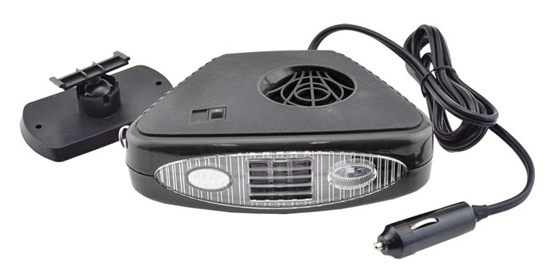 Vyhřívání automobilových oken 12V 3in1 přídavné topení TYP-1, topení/ventilátor/LED lampa, napájení 12V/180W