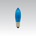 Žárovka svíčková Vánoční 20V 3W patice E10 C13 modrá, pro Vánoční řetězy 10 objímek, náhradní, osvětlení na stromek, řetěz