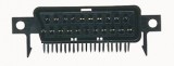 Konektor SCART zásuvka samice do panelu, 90 úhlová, DPS desky plošného spoje přímá