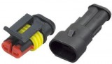 Konektor se zdířkou vodotěsný H21.5-11+HS21-1.5-21 2P pro kabel 0,5–1mm2 