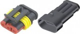 Konektor se zdířkou vodotěsný H31-1.5-11+HS31-1.5-21 3P pro kabel 0,5–1mm2 
