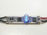 LED mikro dotykový ovladač-stmívač do ALU profilu 3A, 12-24Vss/36/72W
