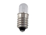 LED žárovka závit malý e10 studená bílá 24V, AC/DC, rozměr Ø9 x 26 mm, náhrada za klasické žárovky, žárovička