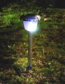 Osvětlení LED - Solární zahradní LED svítidlo, lampa, nerez, zapichovací 