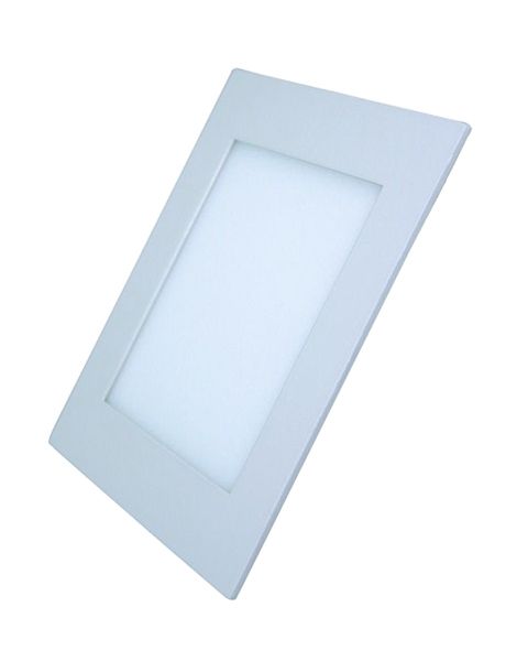 LED panel mini 6W čtvercový do podhledu + trafo 230V 400lm, varianty 3000K a 4000K, tenký, kulatý, bílá