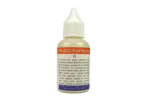 Pájecí kapalina R 30ml chemie, tavidlo