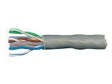 Síťový počítačový kabel UTP pro PC, metráž, (pro RJ45 konektory) prům.5,5mm, šedý