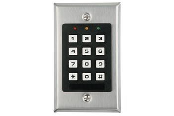 Stavebnice kódový přístupový zámek II - bezpečnostní - použití ke spínání alarmu, k otevírání dveří, samostatně uzavřený, napájení 12-24V (AC/ DC), může spustit tichý alarm, nebo telefonní dialer a po