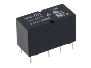 RELÉ M4-12H 2x přepínací kontakt 1A, 12VDC elektromagnetické s cívkou 