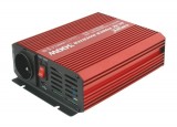 Měnič napětí DC/AC 12V/230V AC, 300W, čistá sinusovka, k napájení notebooku, PC apod.