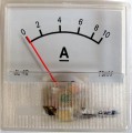 Panelové analogové měřidlo PM40-10A ampermetr, ručkové rozměr 40x40mm 