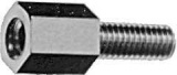 Distanční sloupek kovový se závitem UM4006 vnitřní a M3 vnější, délka 6+8mm, UNC4-40