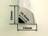 AL lišta-profil R5 - rohový pro LED pásky s nacvakávacím difusorem - barva stříbrná