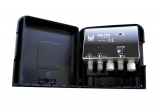 Anténní zesilovač Alcad AM155 zesílení zisk 32 dB, napájení 12V DC 45mA, F-KONEKTORY, zisk 32dB, 1 VSTUP, 1 VÝSTUP, napájení 12V, aktivní, kvalitní, špičkový, značkový, Španělský, stožárový