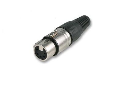 CANON XLR 5ZK II 5-pin precizní Mikrofonní konektor-zásuvka na kabel, precizní