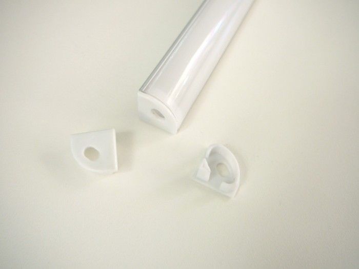 Koncovka AL lišta-profilu R5 - kulatý, hranatý kryt pro LED pásky - Koncovka kulatá - s otvorem Koncovka kulatá - s otvorem