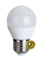 LED žárovka, miniglobe, 6W, E27, 3000K, 420lm - Teplá bílá, malá baňka, odpovídá tradiční 37W žárovce