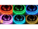 LED pásek RGB 24-150 24V 30LED/m vnitřní samolepící 7,2W/m, cena za 1m