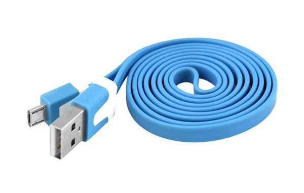 Plochý datový kabel USB/micro USB -> USB - Nokia, Samsung, HTC (Bulk)