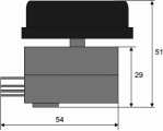 Nastavitelný spínací Termostat 400Vstř. BT-K220/10A,  0°...+220°C