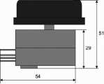 Nastavitelný spínací Termostat 400Vstř. BT-K40/10A, 0°...+40°C